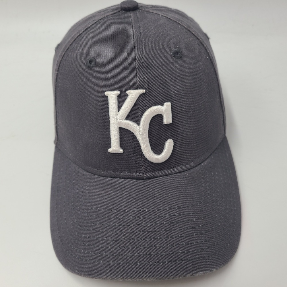Kansas City Royals Hat Fitted XS New Era 49Forty Gray White MLB Baseball Men